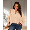 Beige blouse crêpe van Gemma Ricceri