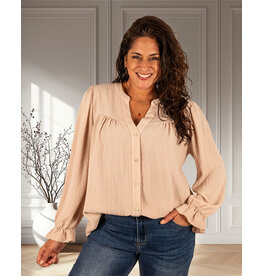 Gemma Ricceri Beige blouse crêpe