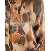 Bruin/beige glans blouse bloemenprint van El vita