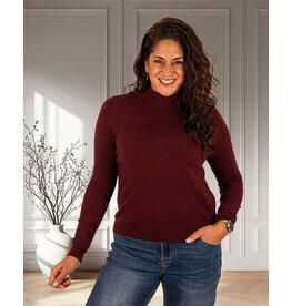 Bordeaux shirt  lange mouw