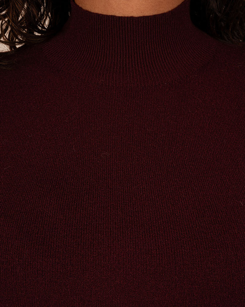 Bordeaux shirt lange mouw van Aviva