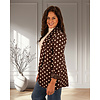 Donkerbruine blazer dots met strass van El vita