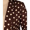 Donkerbruine blazer dots met strass van El vita
