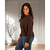 Donkerbruine trui met vleermuismouw van Triple Nine