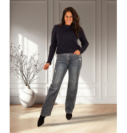 Wide leg jeans strass van Laulia