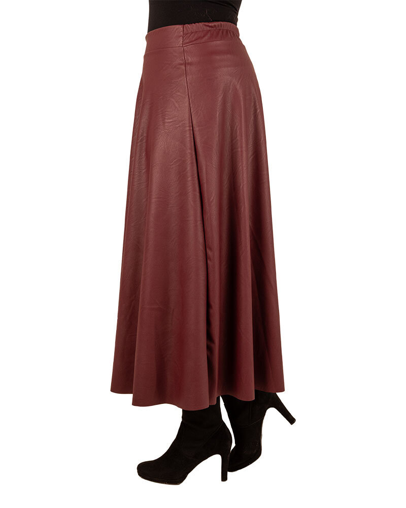 Bordeaux pu rok van Triple Nine
