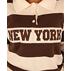 Bruin/ecru polotrui "New York" van Flamant Rose