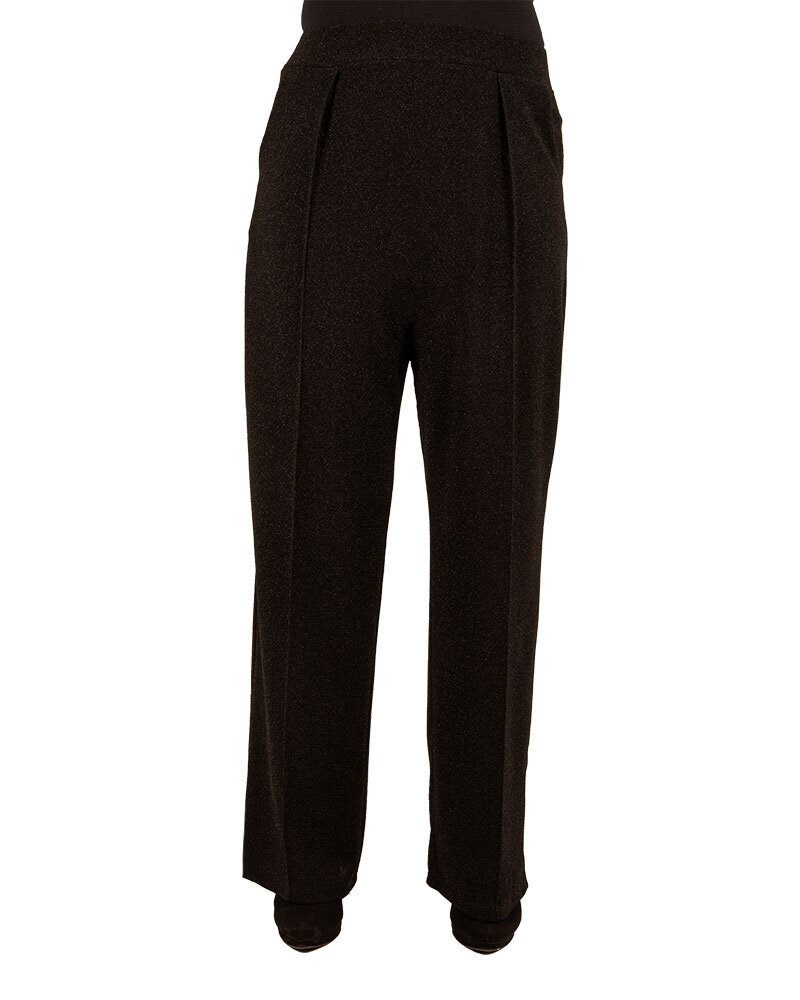 Zwarte glitterpantalon van Perla Nera
