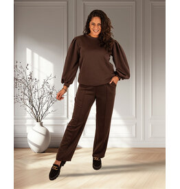 El-Vita Donkerbruin joggingpak pofmouw