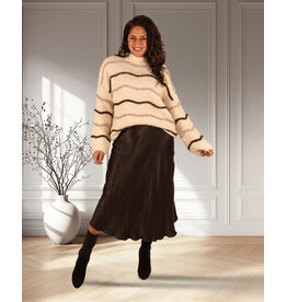 New Collection Zwarte satijnen rok van New Collection
