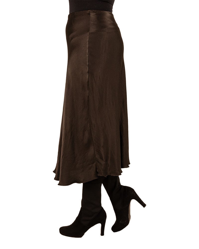 Zwarte satijnen rok van New Collection
