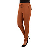 Caramel  travelstof broek van Mi Piace