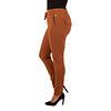 Caramel  travelstof broek van Mi Piace