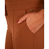 Caramel  travelstof broek van Mi Piace