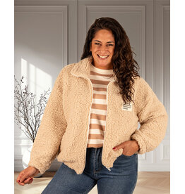 New Collection Beige teddy vest