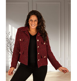 Vera Jo Bordeaux blazer jasje