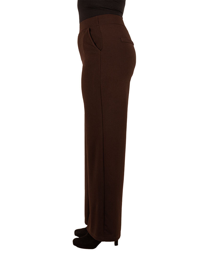 Donkerbruine pantalon van Perla Nera