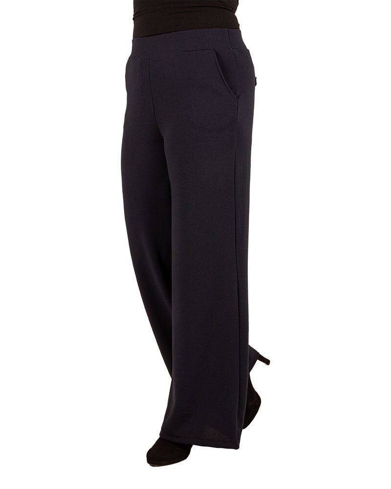 Donkerblauwe pantalon van Perla Nera