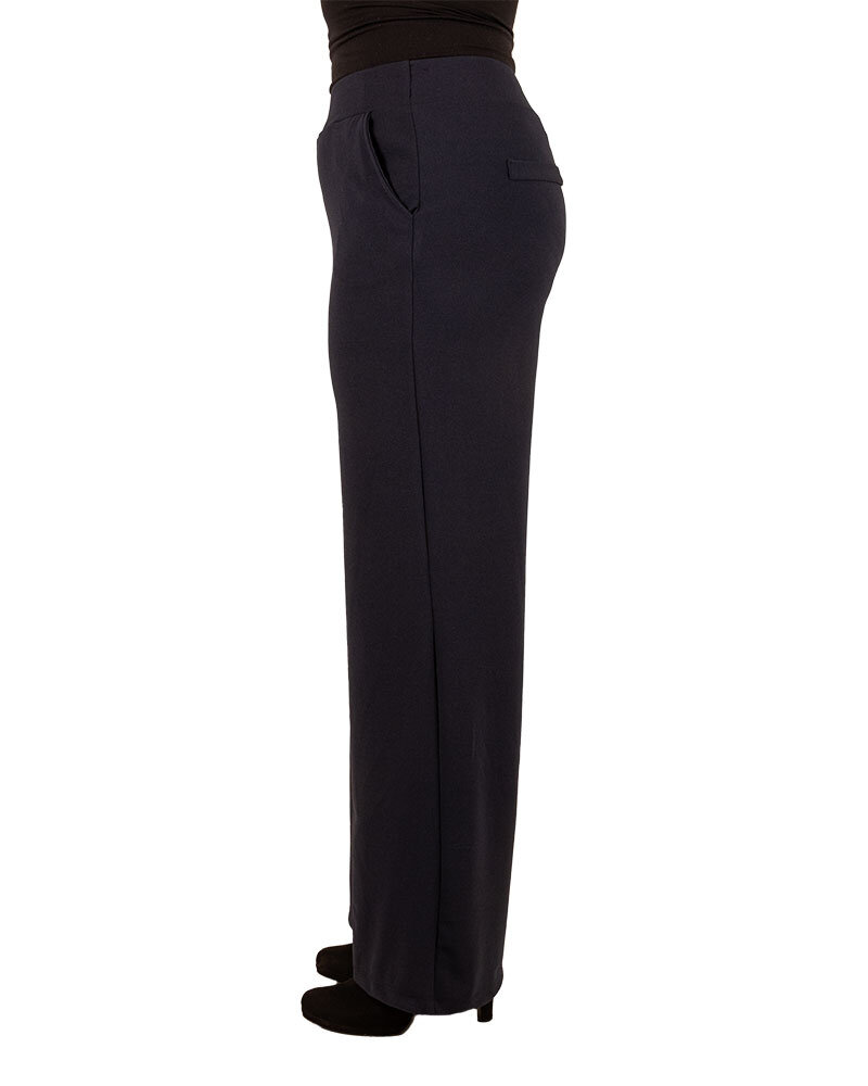 Donkerblauwe pantalon van Perla Nera