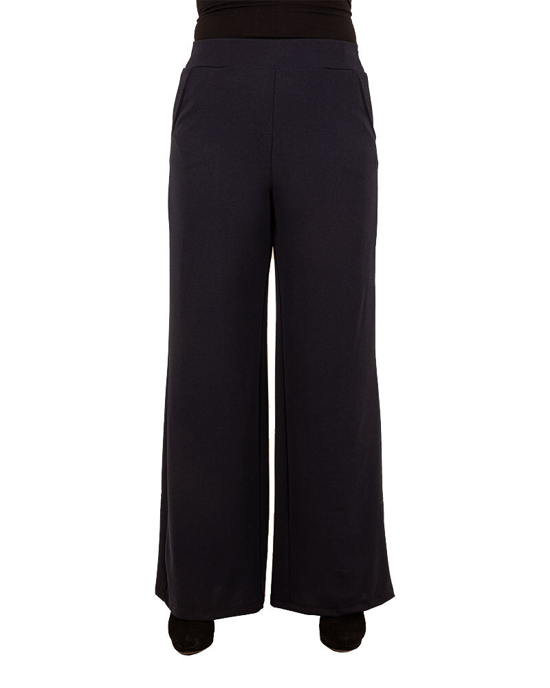Donkerblauwe pantalon van Perla Nera