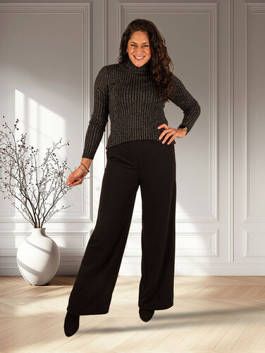 Perla Nera Zwarte pantalon van Perla Nera