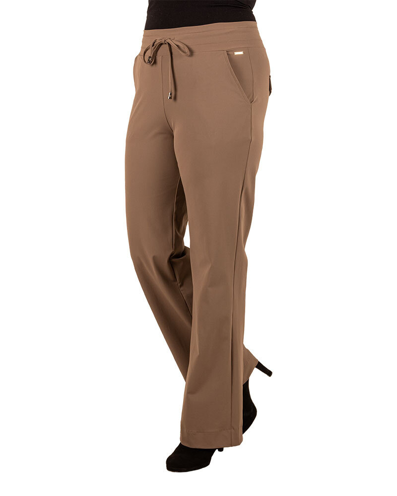 Falcon  travelstof pantalon met rechte pijp van Mi Piace