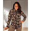 Falcon swirly print travelstof blouse van Mi Piace