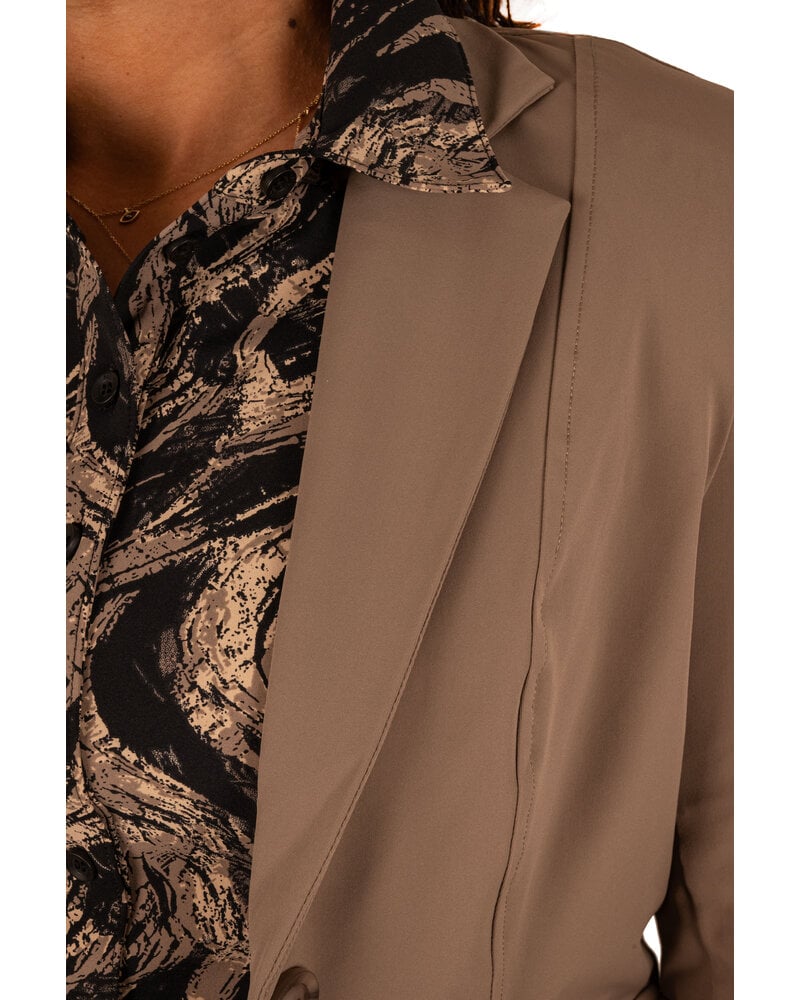 Falcon travelstof blazer van Mi Piace