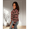 Bruin/bordeaux/ecru polotrui van Kilky