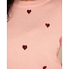 Roze trui hartjes van By Clara