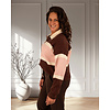 Bruin/roze/ecru polotrui van Millenium