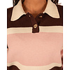 Bruin/roze/ecru polotrui van Millenium