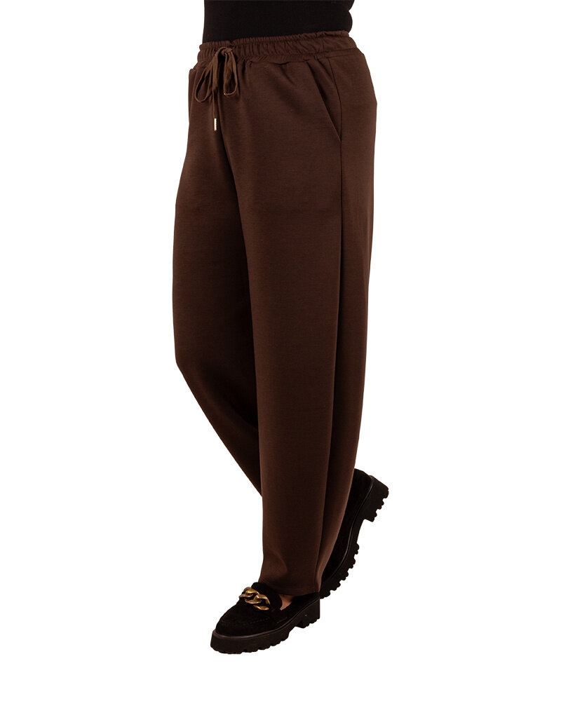 Donkerbruine jogging ballonbroek van El-Vita