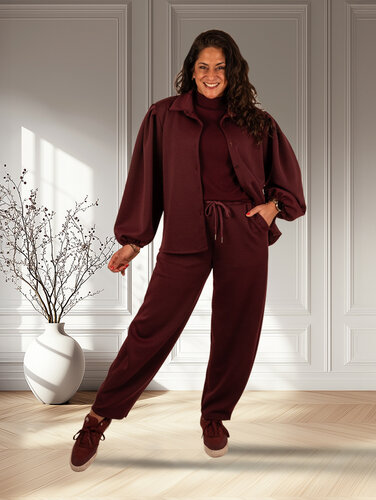 El-Vita Bordeaux jogging ballonbroek