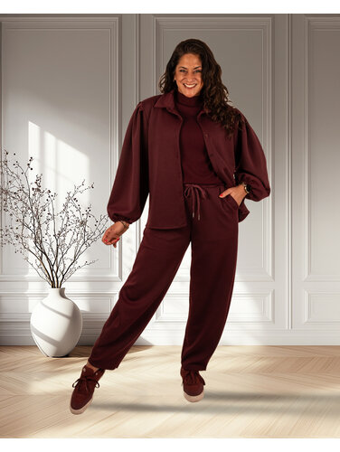 El-Vita Bordeaux jogging ballonbroek