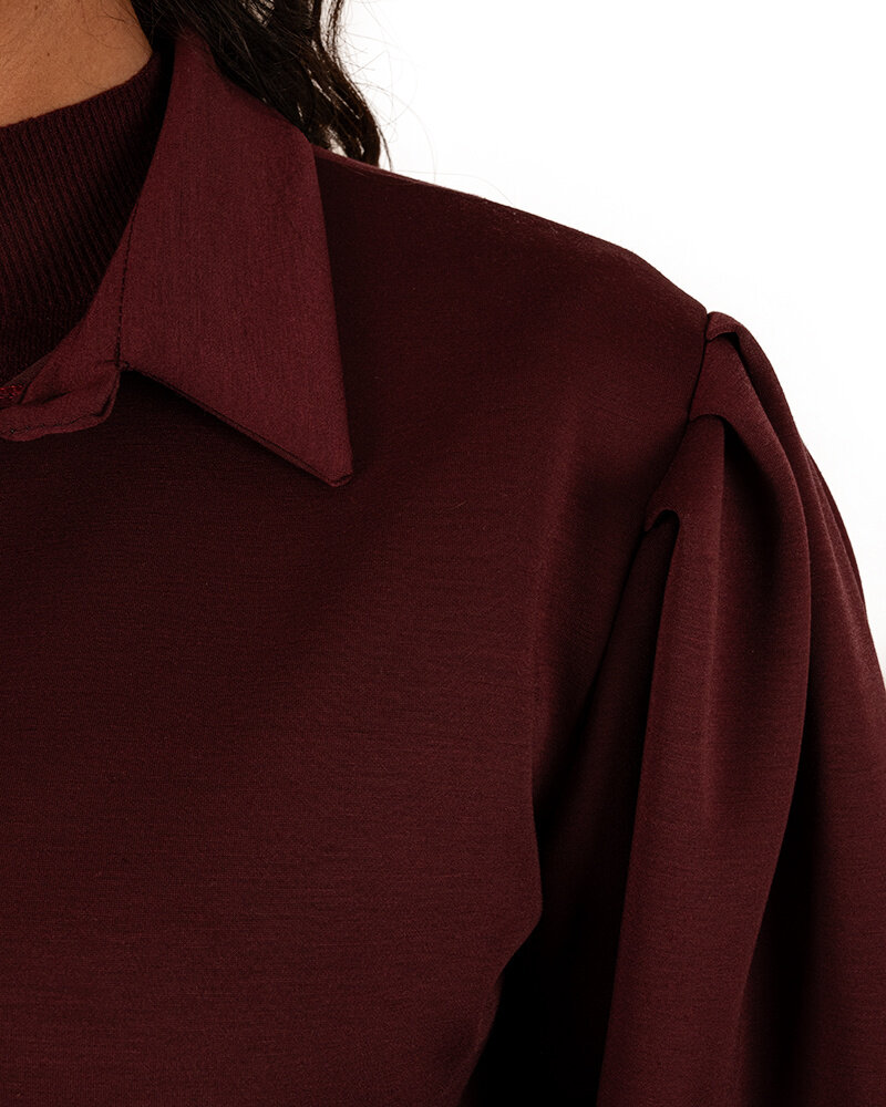 Bordeaux jogging blouse van El-Vita