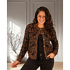 Bruin/zwart panterprint vest van Kilky