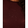Bordeaux shirt glitter van Aviva