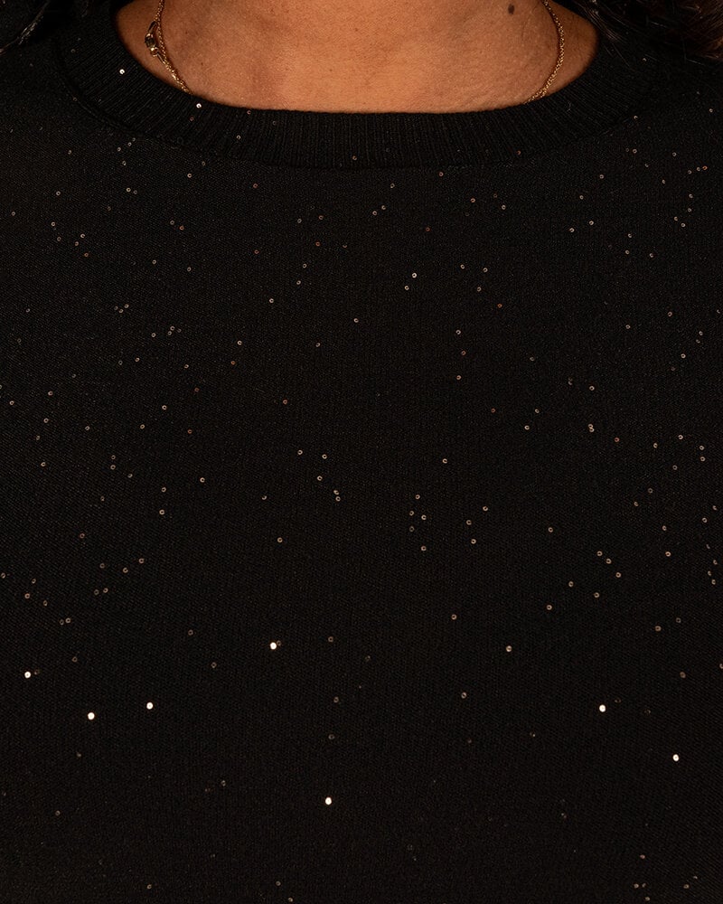 Zwart shirt glitter van Aviva