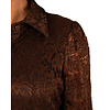 Donkerbruine kanten blouse van Gemma Ricceri