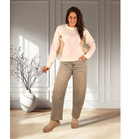 Hello Miss Blue jeans balloon fit dirty wash van Hello Miss