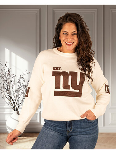 Ecru trui "NY" van Flamant Rose