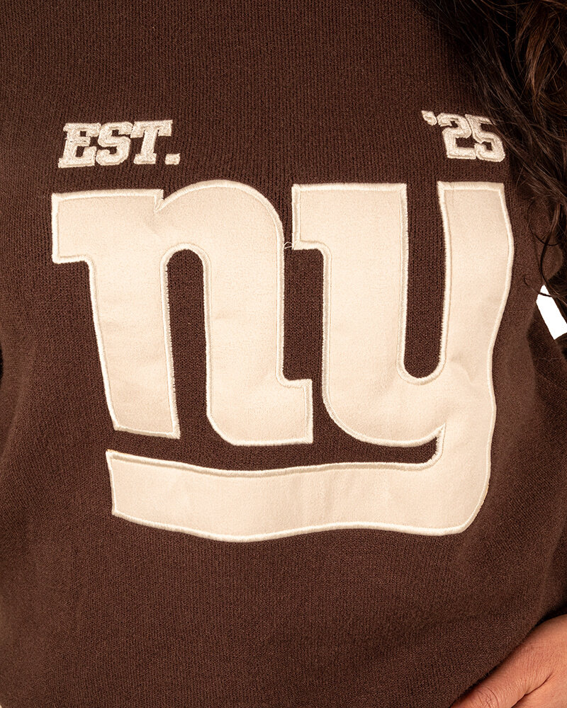 Donkerbruine trui "NY" van Flamant Rose