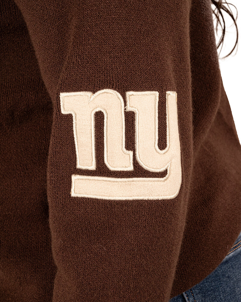 Donkerbruine trui "NY" van Flamant Rose