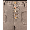 Light grey wide leg jeans met knopen van Miss Bon
