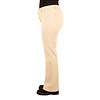 Lichtbeige wide leg jeans met knopen van Miss Bon