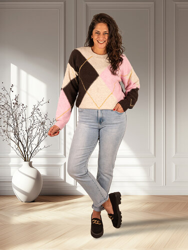 Hello Miss Light blue high waist mom jeans van Hello Miss