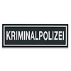 Rubberpatch Kriminalpolizei (Größe S  12 x 3,8 cm)