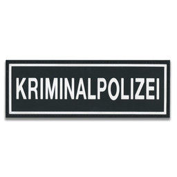 Rubberpatch Kriminalpolizei (Größe M  20 x7 cm)