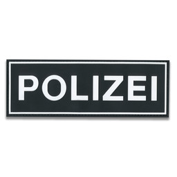 Rubberpatch Polizei  (Größe M  20 x7 cm)